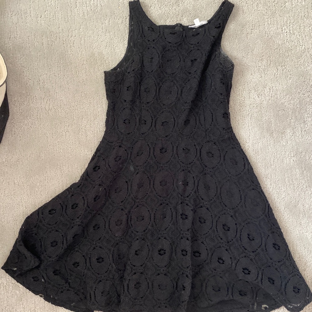 Black lace dress